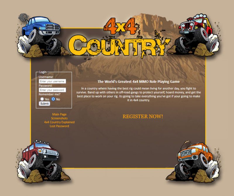 Galatium online game - 4x4 Country