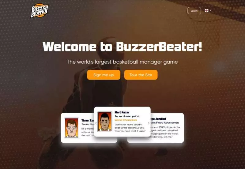 online sport games - BuzzerBeater