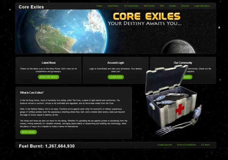 massive multiplayer online games - Core Exiles