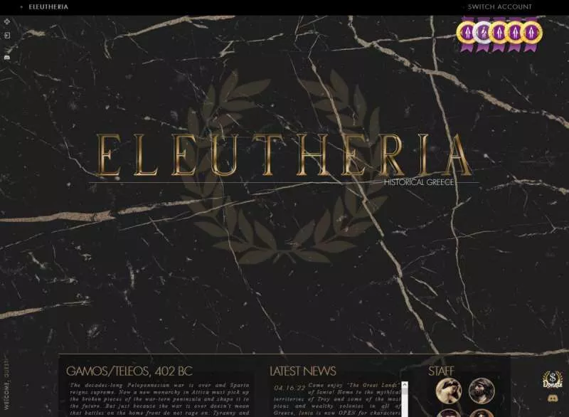 interactive novels - Eleutheria