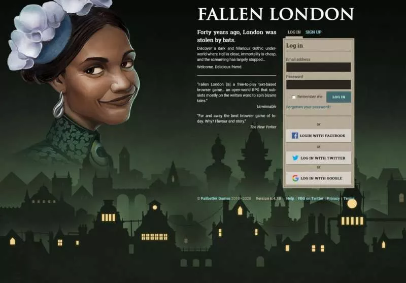 BrowserQuests online game - Fallen London