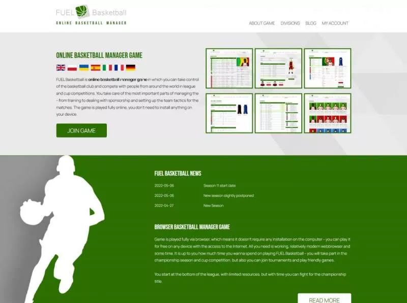 online sport manager games - FUEL Basketball