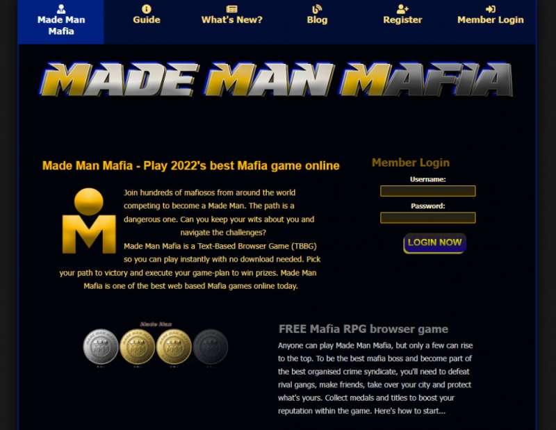 multiplayer online games - Made Man Mafia