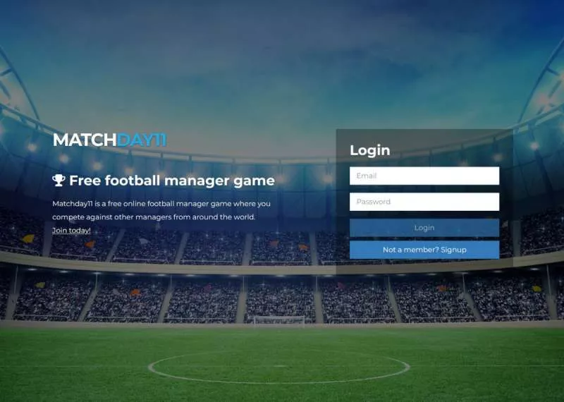 online sport manager games - Matchday 11