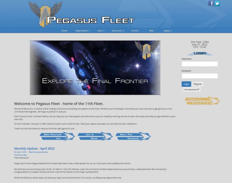 multiplayer online games - Pegasus Fleet