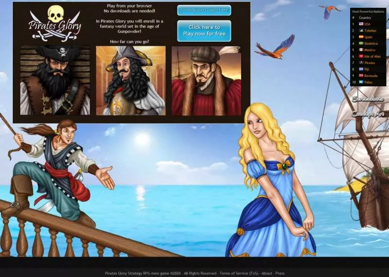 open world online games - Pirates Glory