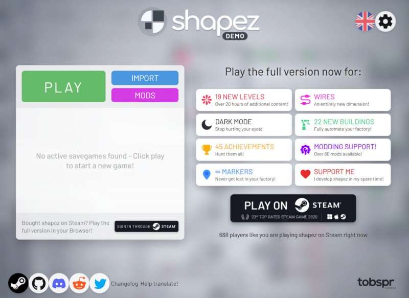 online management games - shapez.io