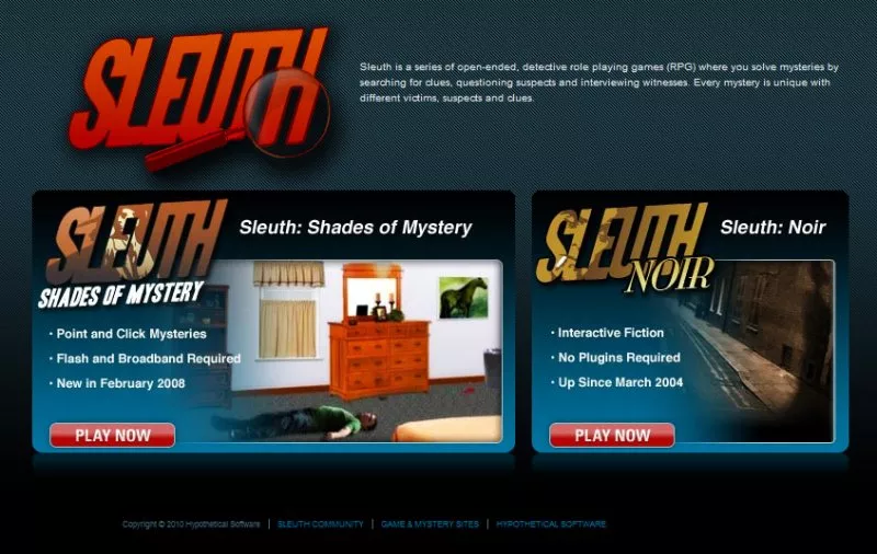 1 player games online - Sleuth