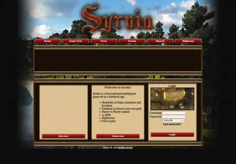 Best online games - Syrnia