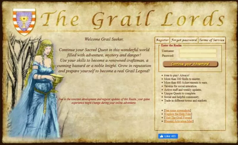 Best Belgian online games - The Grail Lords