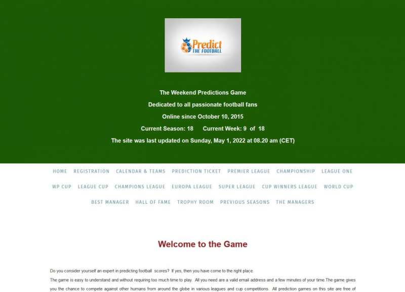 online sport prediction games - The Weekend Predictions Game