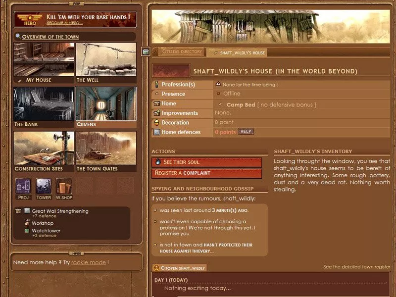 Die2Nite  2005  online game