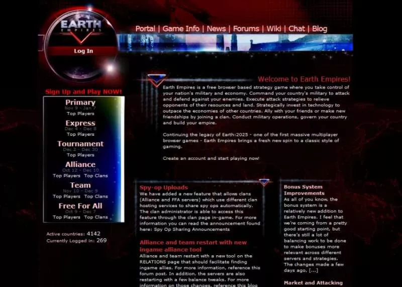 Earth Empires  2009 