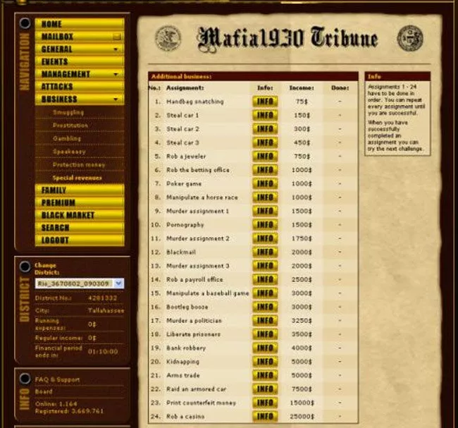 Mafia 1930  2006  online game