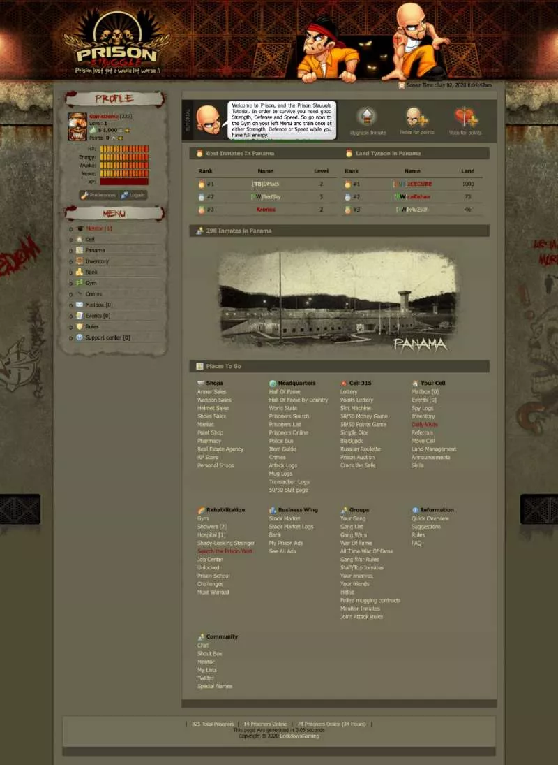 Prison Struggle  2006  online game