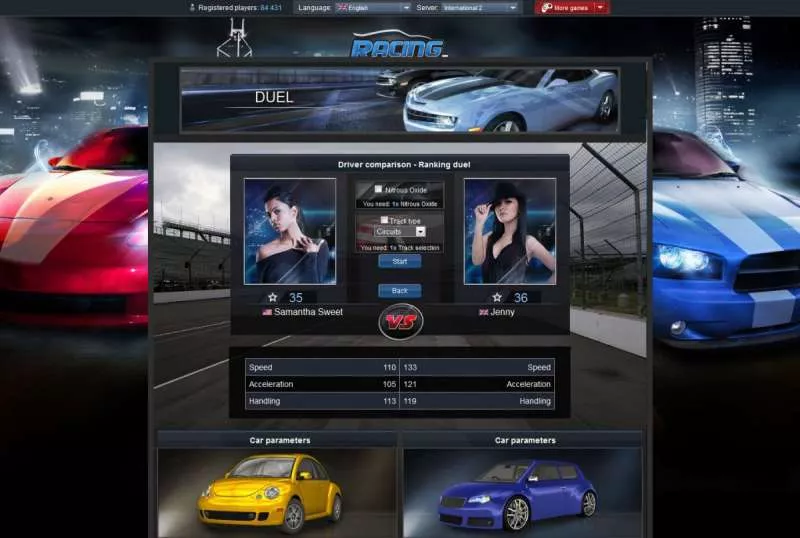 Racing Duel  2014  online game
