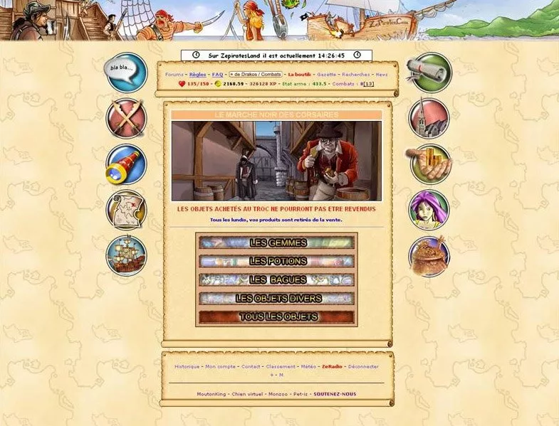 ZePirates  2004  online game