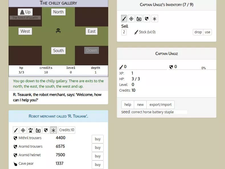 Adventures On Planet Procgue  2002  online game