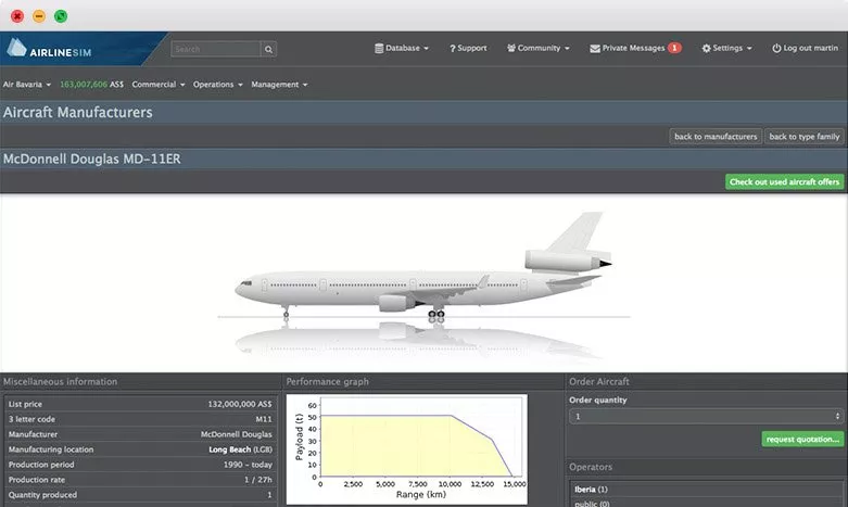 AirlineSim  2002  online game