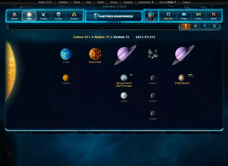 Astro Empires  2002  online game