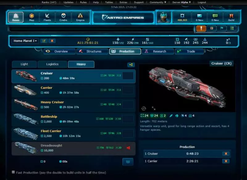 Astro Empires  2002  online game