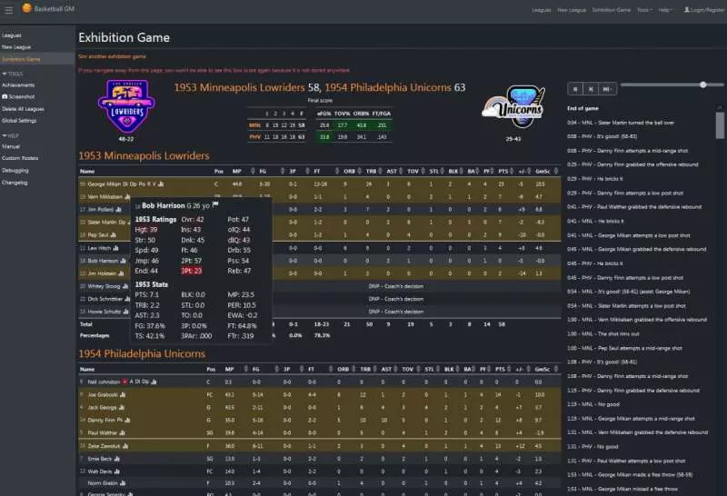 Basketball GM  2013  online game