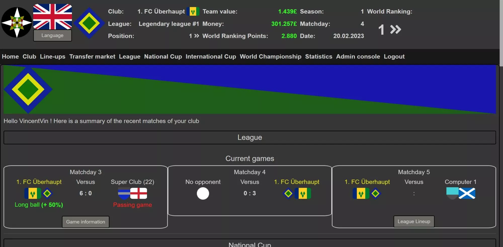BFSMO Best Fantasy Soccer Manager Online 2023  online game