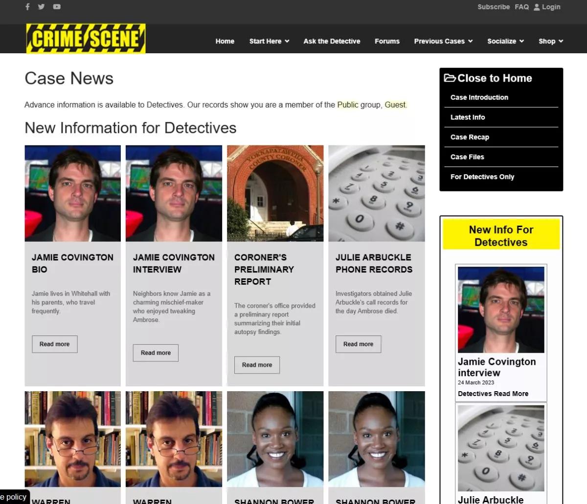 Crime Scene  1996  online game