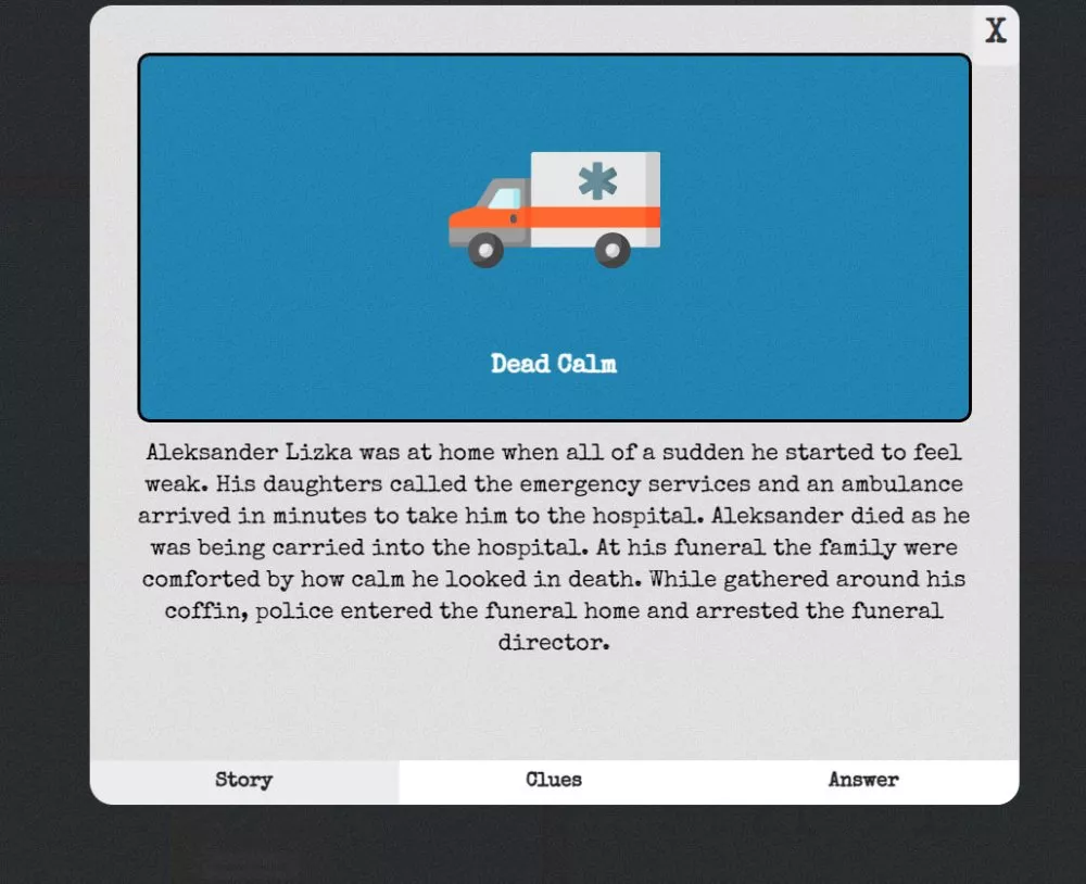 Detective Stories  1997  online game