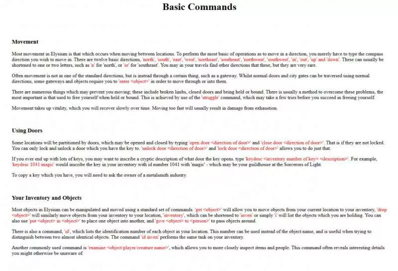 Elysium RPG  2001  online game