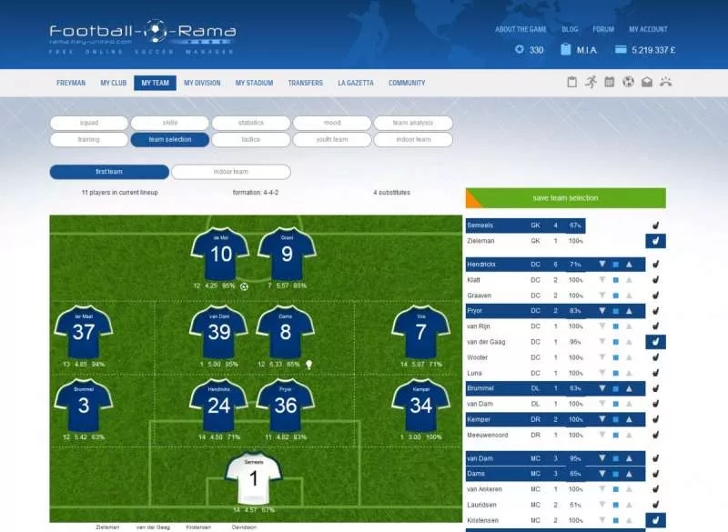 Football-o-Rama  1997  online game