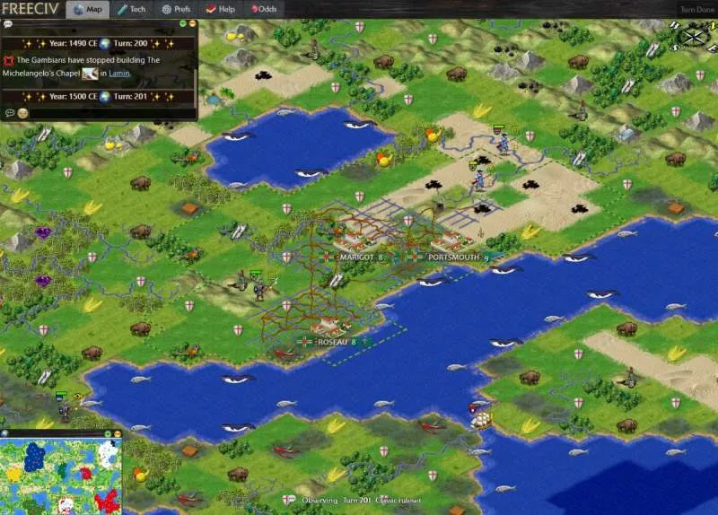 Freeciv  2013  online game