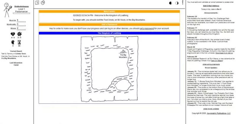Kingdom of Loathing  2003  online game