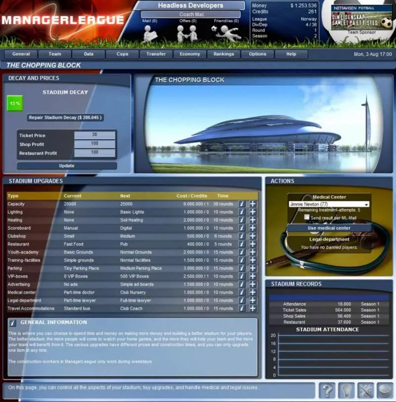 Manager League  2005  online game