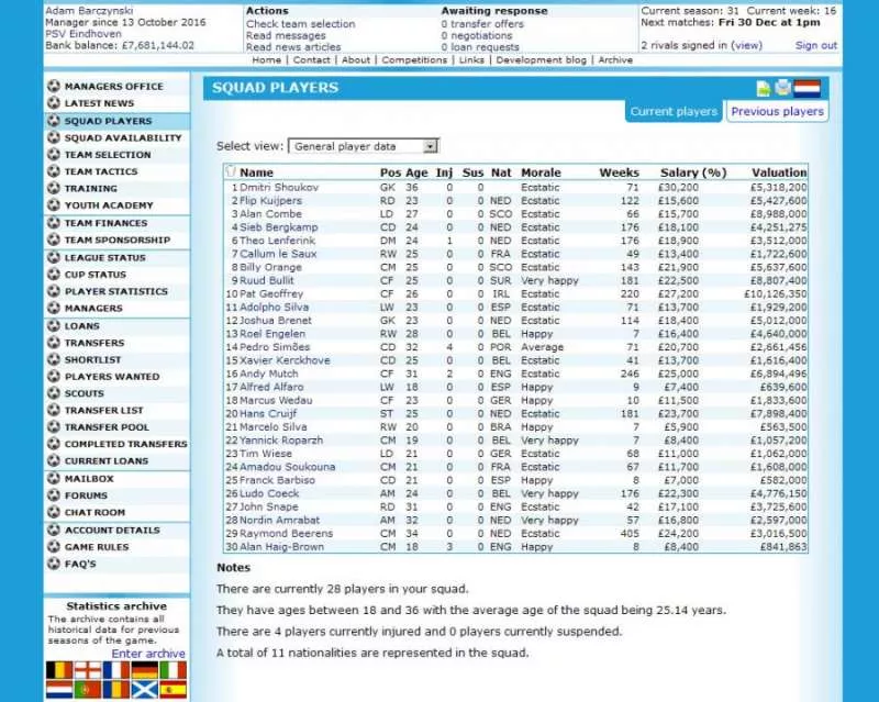 Mystify Soccer  2016  online game