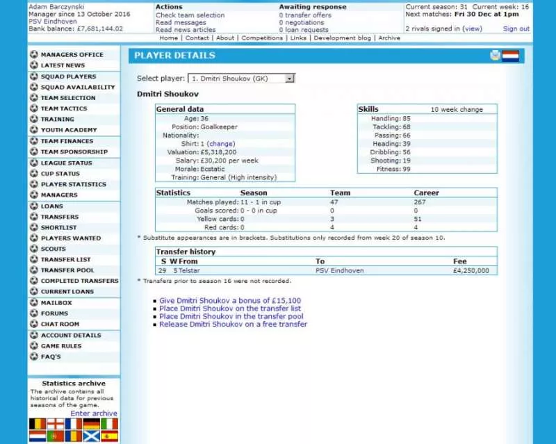 Mystify Soccer  2016  online game