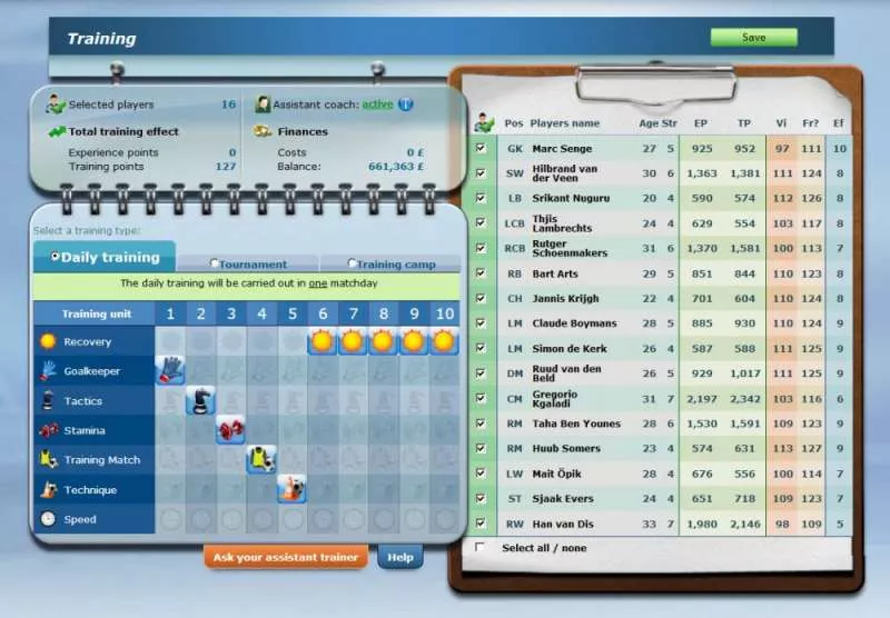 OFM Online Fussball Manager 2003 