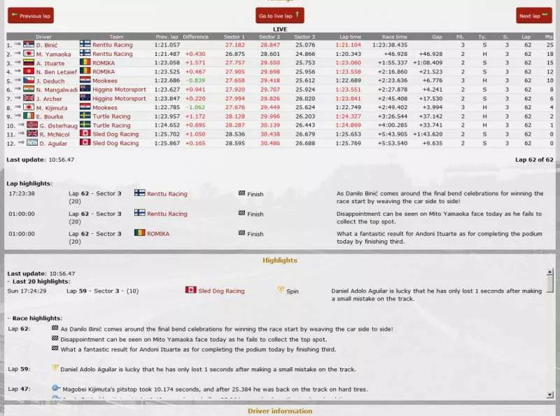Pitwall  2003  online game