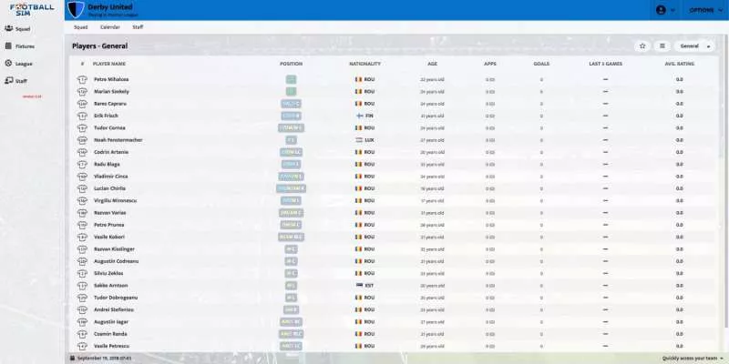 Pro Football Sim  2012 