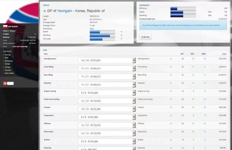 Racing Boss F1Time 2004  online game