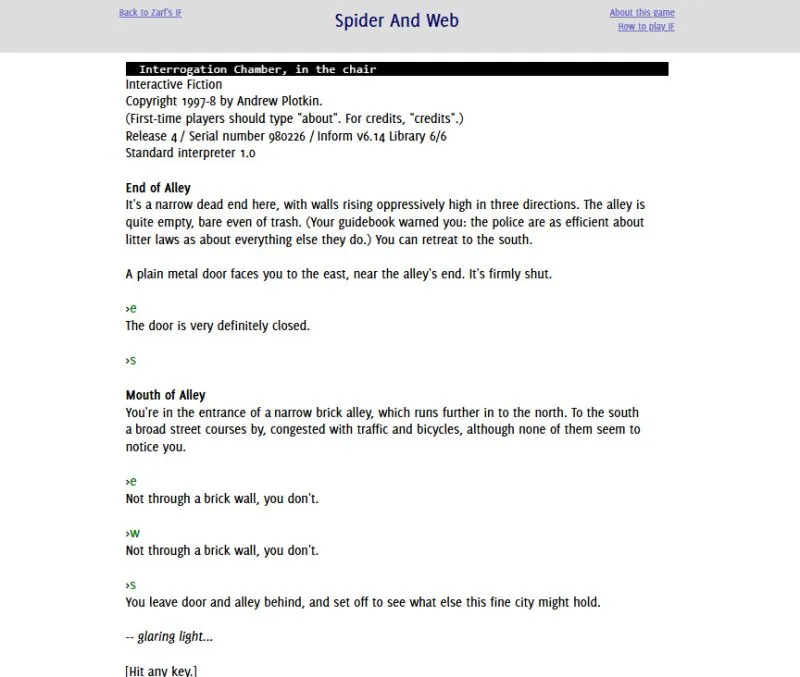 Spider And Web  1997 