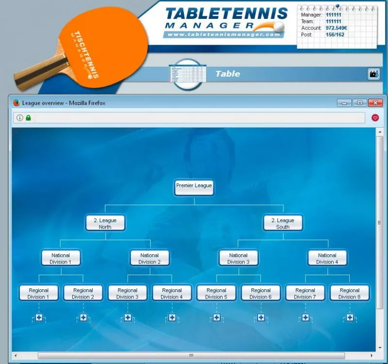 Table Tennis Manager  2021  online game