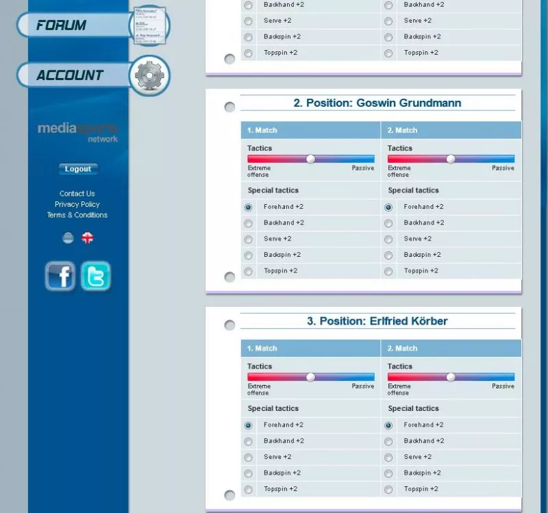 Table Tennis Manager  2021  online game