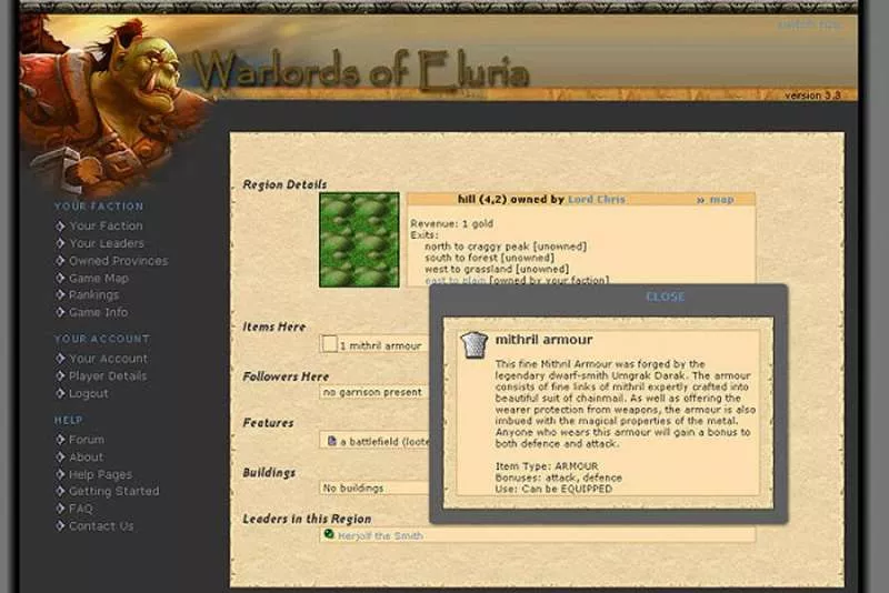 Warlords of Eluria  2006  online game