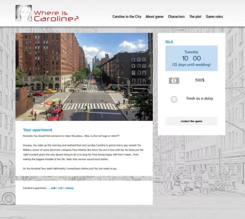 Where is Caroline?  2002 