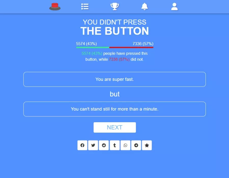 Will You Press the Button?  2013 